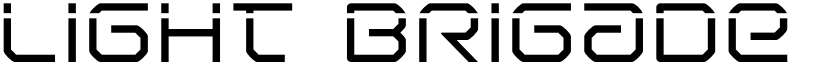 Light Brigade Laser Regular font