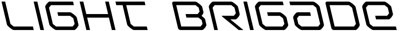 Light Brigade Leftalic Italic font