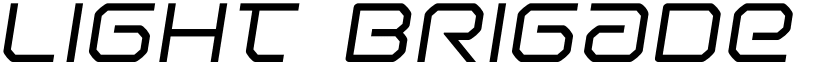 Light Brigade Semi-Italic Semi-Italic font
