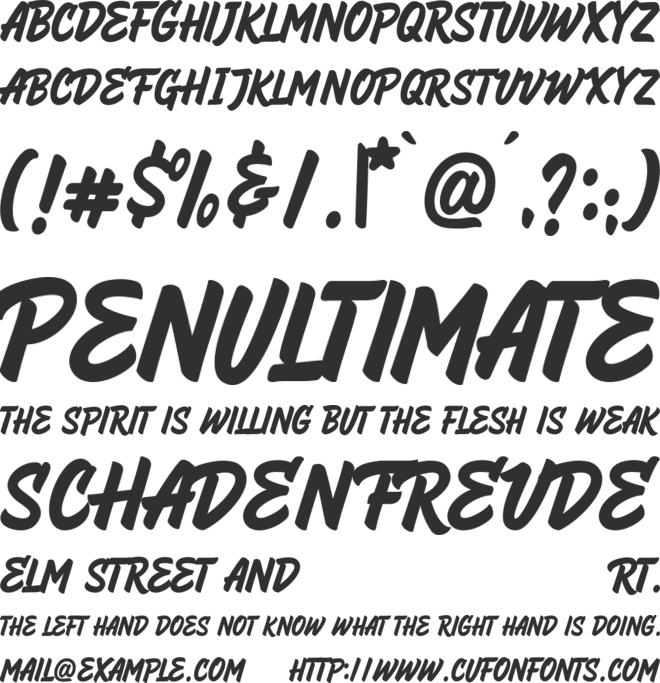 HeyBrights font preview