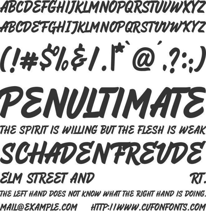 HeyBrights font preview