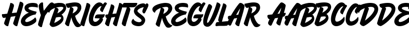 HeyBrights Regular font