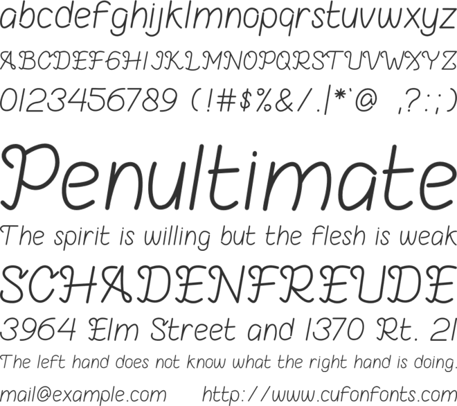 Azmerotta font preview