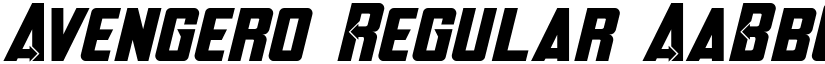Avengero Regular font