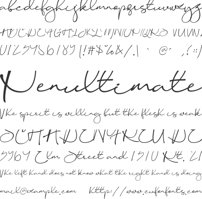 Konya font preview