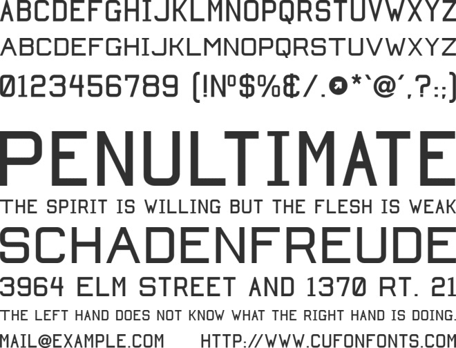 Autobabahn font preview