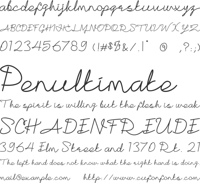 Ganbatta font preview