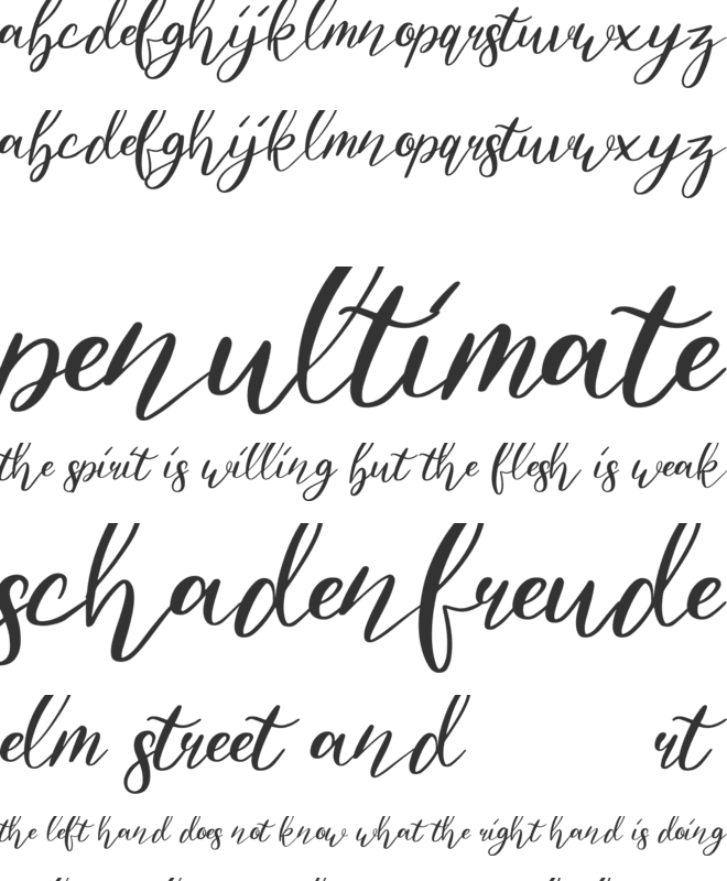Jabetta font preview