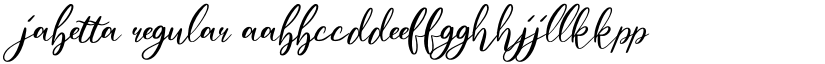 Jabetta Regular font