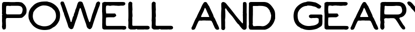 Powell and Geary Regular font