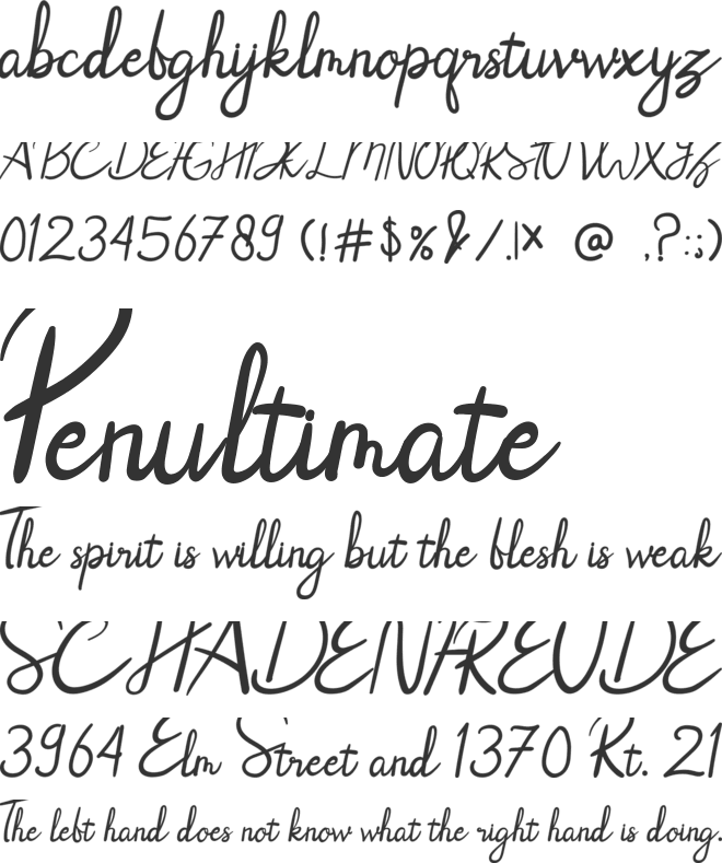 Rhoselinna font preview