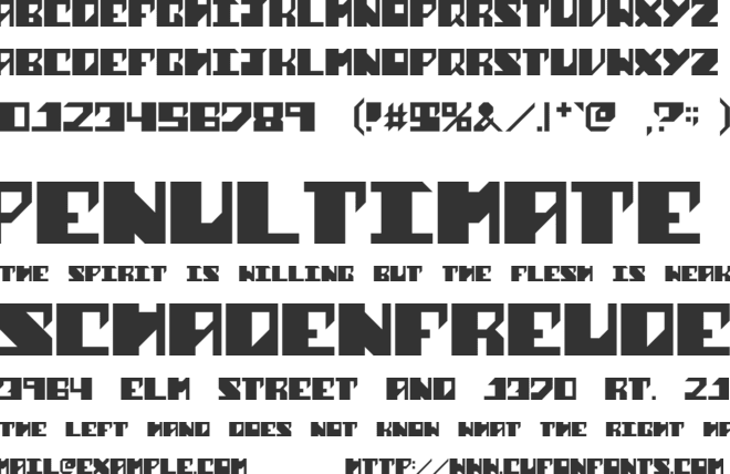 Shark Week font preview