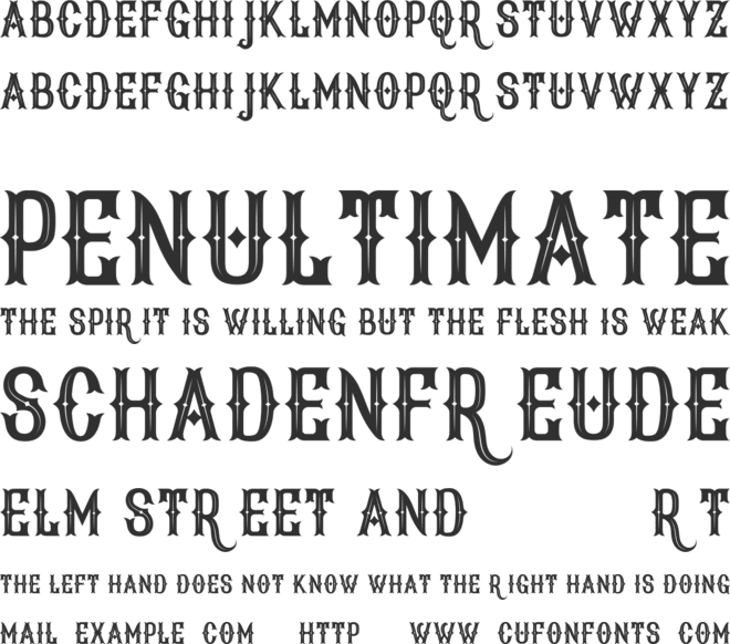 New Age Vintage font preview