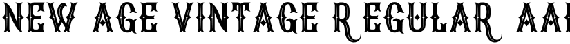 New Age Vintage Regular font