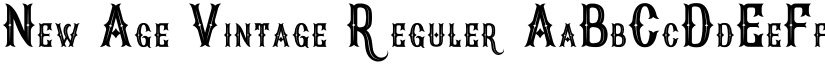 New Age Vintage Reguler font