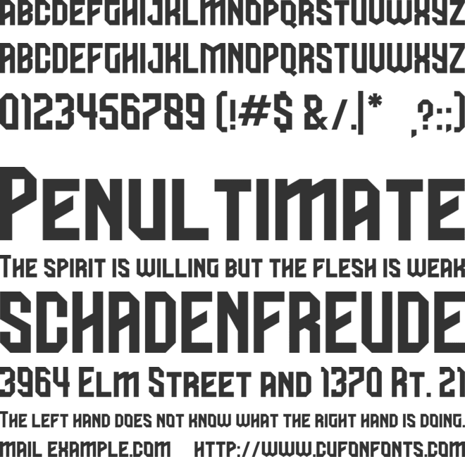 BOSTON CAPS font preview