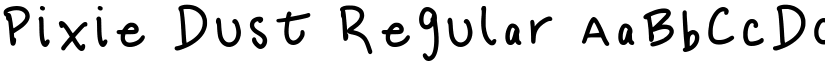 Pixie Dust Regular font