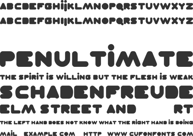 NIVIS font preview