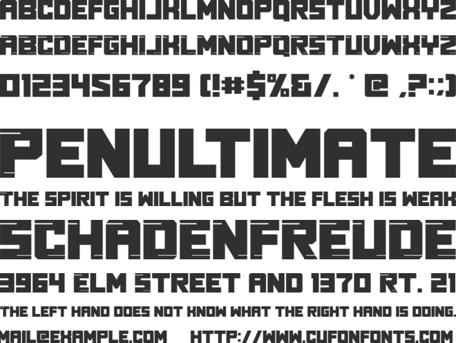 Real Young font preview