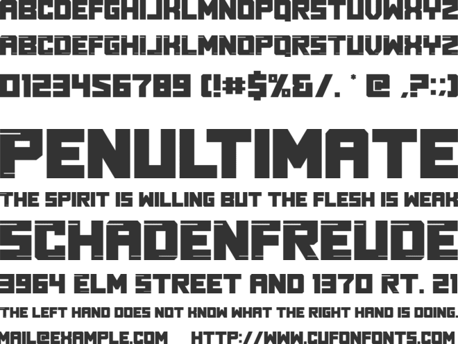 Real Young font preview