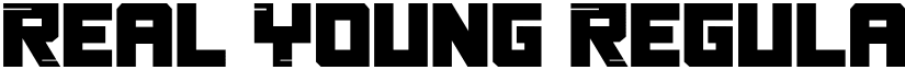Real Young Regular font