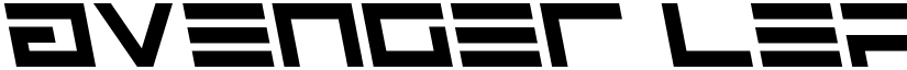 Avenger Leftalic font