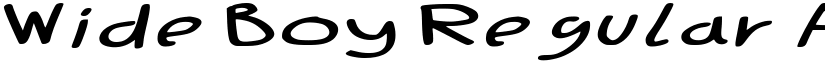 Wide Boy Regular font