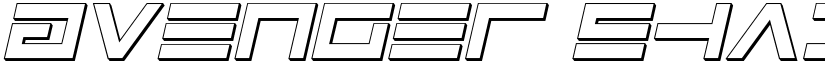 Avenger Shadow Italic font
