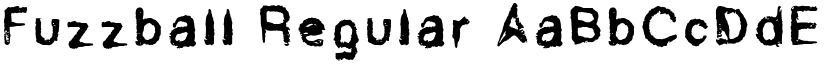 Fuzzball Regular font