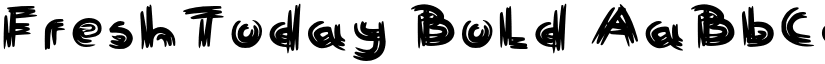 FreshToday Bold font