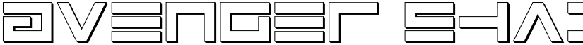 Avenger Shadow font