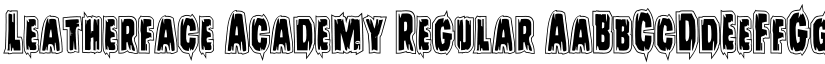 Leatherface Academy Regular font