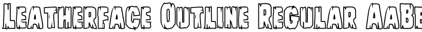 Leatherface Outline Regular font
