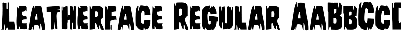 Leatherface Regular font