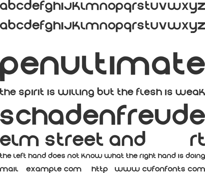Chromo font preview