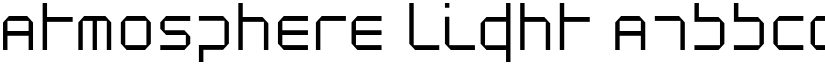 Atmosphere Light font