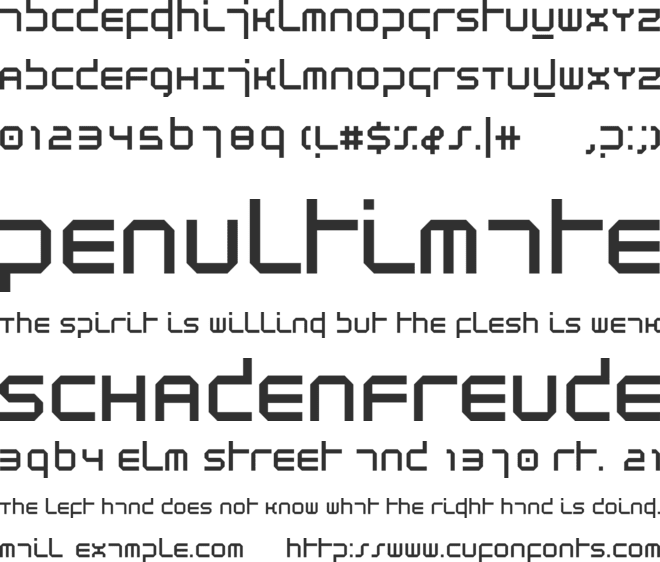 Atmosphere font preview