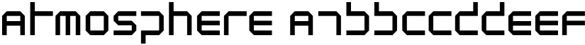 Atmosphere font