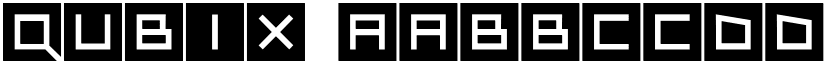 Qubix font
