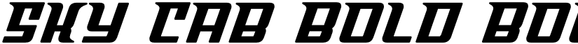 Sky Cab Bold Bold font