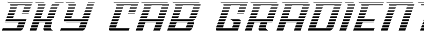 Sky Cab Gradient Regular font