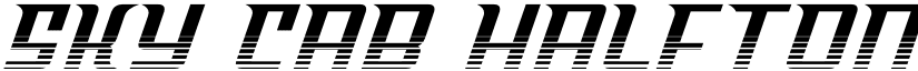 Sky Cab Halftone Regular font