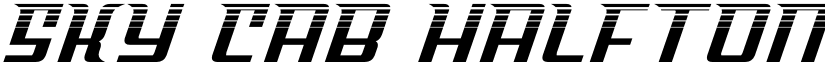 Sky Cab Halftone 2 Regular font
