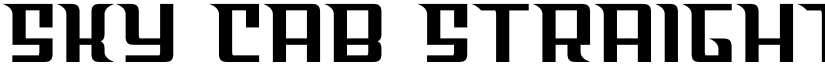 Sky Cab Straight Regular font
