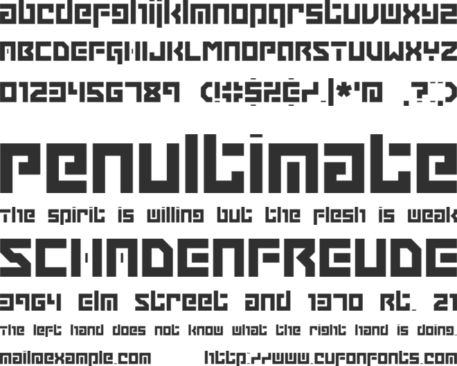 Grapple BRK font preview