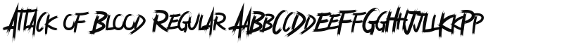 Attack of Blood font download