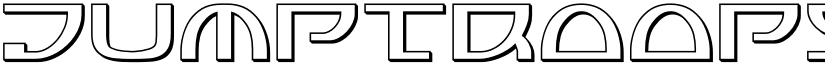 Jumptroops 3D Regular font