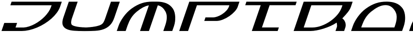 Jumptroops Expanded Italic Expanded Italic font