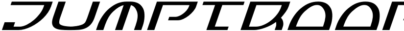 Jumptroops Italic Italic font