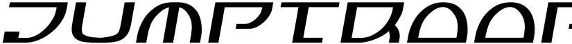 Jumptroops Semi-Italic Semi-Italic font